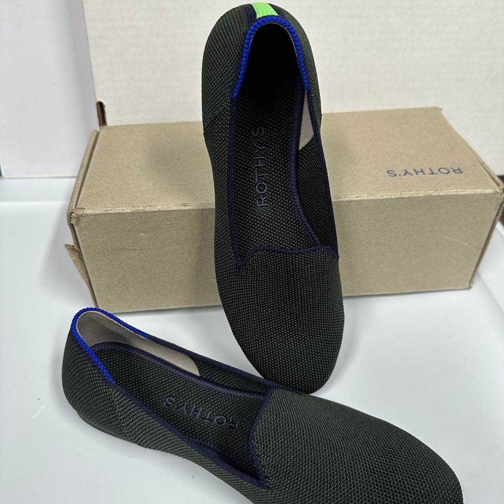 Rothy's Highland Green Flats - Retired Color